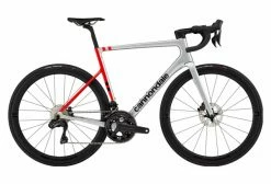Vélo De Route Cannondale SuperSix EVO Carbon Disc Shimano Ultegra Di2 12V 700 Mm Mercury / Rouge 2022