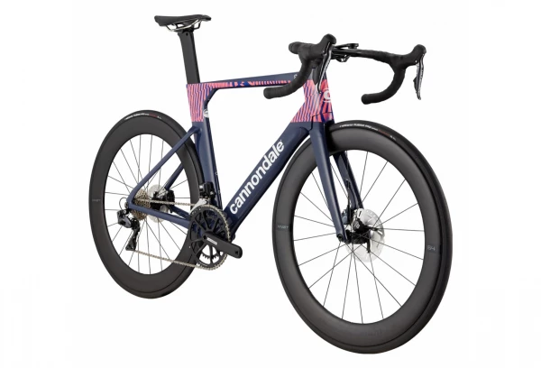 Vélo De Route Cannondale SystemSix Hi-MOD Ultegra Di2 Shimano Ultegra Di2 11V 700 Mm Bleu Rose Team Replica 2 Vélo De Route Cannondale SystemSix Hi-MOD Ultegra Di2 Shimano Ultegra Di2 11V 700 Mm Bleu Rose Team Replica – Image 2