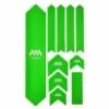 Kit Protection De Cadre ALL MOUNTAIN STYLE Honey Comb XL 10 Pcs - Vert Blanc