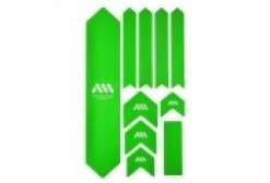 Kit Protection De Cadre ALL MOUNTAIN STYLE Honey Comb XL 10 Pcs - Vert Blanc