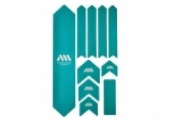 Kit Protection De Cadre ALL MOUNTAIN STYLE Honey Comb XL 10 Pcs - Bleu Blanc