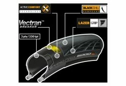 Pneu Route Continental Grand Prix 5000 700c Tubetype Souple BlackChili Vectran Breaker LazerGrip ACT Marron -Outlet d'accessoires unnamed file 1744