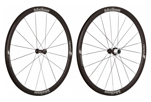 Paire De Roues Vision Team 35 Comp SL | 9x100 - 9x130 Mm Noir 1 Paire De Roues Vision Team 35 Comp SL | 9x100 - 9x130 Mm Noir