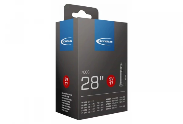 SCHWALBE Chambre à Air 700 X 28/47 SV17 Presta 1 SCHWALBE Chambre à Air 700 X 28/47 SV17 Presta