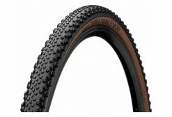 Pneu Gravel Continental Terra Trail 700 Mm Tubeless Ready Souple ProTection BlackChili Compound Flancs Marrons Transparent E-Bike E25