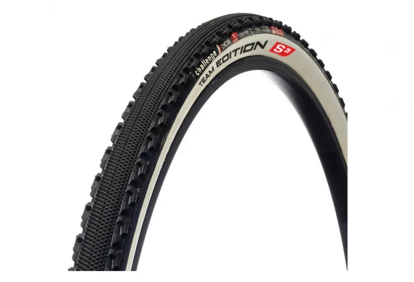 Boyau Cyclocross Challenge Chicane Team Edition S3 320 TPI Noir/Beige 1 Boyau Cyclocross Challenge Chicane Team Edition S3 320 TPI Noir/Beige
