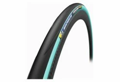 Pneu Route Michelin Power Road 700 Mm Tubetype Souple Aramid Protek+ X-Race Compound Bleu Clair