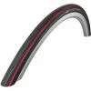 Pneu SCHWALBE Lugano 700 Mm K-Guard Silica TubeType Souple Noir Rouge
