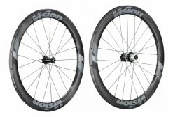 Paire De Roues Vision Metron 55 SL Disc Carbon Boyau | 9/15/12x100 - 9x135 - 12x142mm | Noir