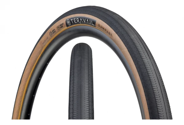 Pneu Gravel Teravail Rampart 650 Mm Tubeless Ready Souple Light & Supple Flancs Beiges Tan 1 Pneu Gravel Teravail Rampart 650 Mm Tubeless Ready Souple Light & Supple Flancs Beiges Tan