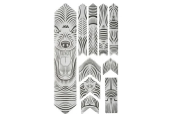 Kit Protection De Cadre ALL MOUNTAIN STYLE Honey Comb XL 10 Pcs - Loup 1 Kit Protection De Cadre ALL MOUNTAIN STYLE Honey Comb XL 10 Pcs - Loup