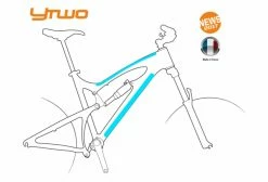 Kit De Protections YTWO Top Tube/Tube Diagonale (2 Pieces) 0.30mm Mat