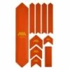 Kit Protection De Cadre ALL MOUNTAIN STYLE Honey Comb XL 10 Pcs - Orange Jaune