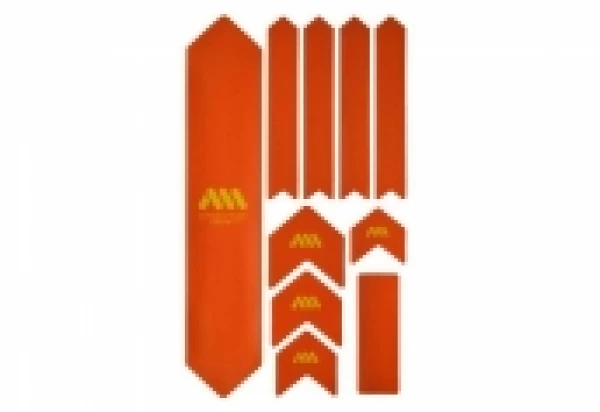 Kit Protection De Cadre ALL MOUNTAIN STYLE Honey Comb XL 10 Pcs - Orange Jaune 1 Kit Protection De Cadre ALL MOUNTAIN STYLE Honey Comb XL 10 Pcs - Orange Jaune