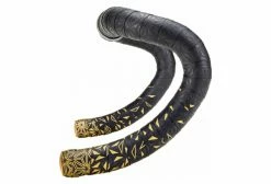 Ruban De Cintre Supacaz Super Sticky Kush Star Fade Bling Noir / Or + Bouchons