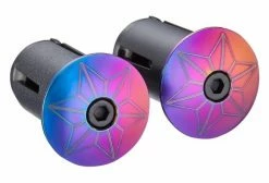 Embout De Cintre Supacaz Star Plugz (anodized) Oil Slick