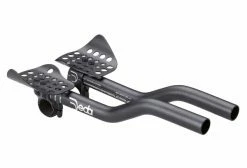 Prolongateurs Deda Parabolica Due Aluminium 31.7 Mm Noir + Entretoises De Rehausse