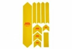 Kit Protection De Cadre ALL MOUNTAIN STYLE Honey Comb XL 10 Pcs - Jaune Orange