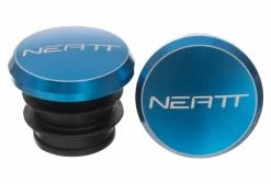 Embouts De Guidon Neatt Aluminium Bleu