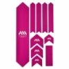 Kit Protection De Cadre ALL MOUNTAIN STYLE Honey Comb XL 10 Pcs - Rose Blanc