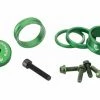 Kit De Personnalisation Wolf Tooth Anodized Color Kit (Entretoises De Direction, Capot De Direction, Vis De Porte-Bidon) Vert