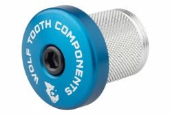 Expandeur Wolf Tooth Compression Plug With Integrated Spacer Stem Cap 1 1/8'' Bleu