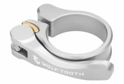 Collier De Selle à Serrage Rapide Wolf Tooth Seatpost Clamp Quick Release Argent