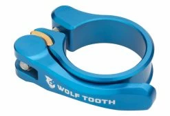 Collier De Selle à Serrage Rapide Wolf Tooth Seatpost Clamp Quick Release Bleu