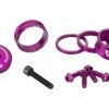 Kit De Personnalisation Wolf Tooth Anodized Color Kit (Entretoises De Direction, Capot De Direction, Vis De Porte-Bidon) Violet