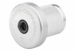 Expandeur Wolf Tooth Compression Plug With Integrated Spacer Stem Cap 1 1/8'' Argent