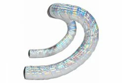 Ruban De Cintre Supacaz Prizmatik Hologram Silver Avec Bouchons