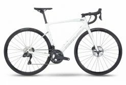 Vélo De Route BMC Roadmachine Three Shimano Ultegra Di2 12V 700 Mm Blanc Metallic Off-White 2023