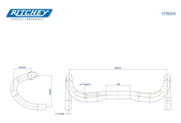 Guidon Ritchey Streem III COMP Alu BB Noir 2 Guidon Ritchey Streem III COMP Alu BB Noir – Image 2