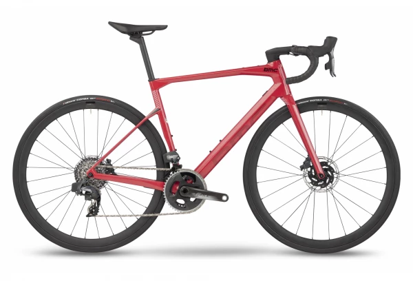 Vélo De Route BMC Roadmachine 01 Four Sram Force ETap AXS 12V 700 Mm Rouge Coral 2023 1 Vélo De Route BMC Roadmachine 01 Four Sram Force ETap AXS 12V 700 Mm Rouge Coral 2023